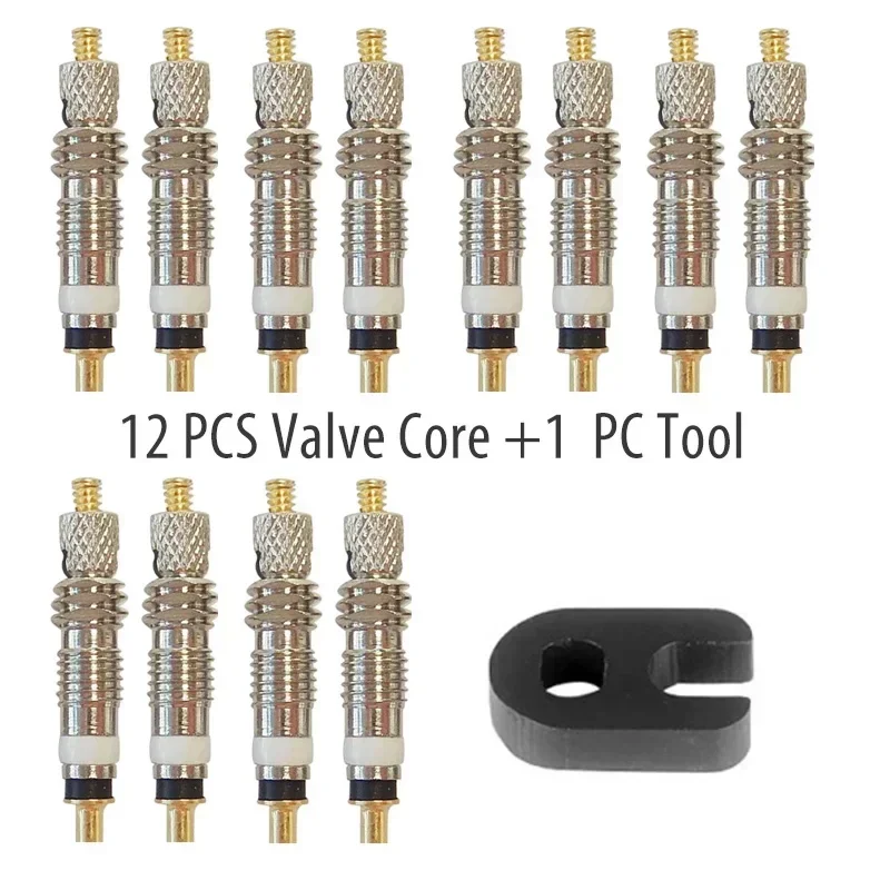 Tubeless Valve Core - 2/6/12 adet bisiklet çıkarılabilir Presta vana