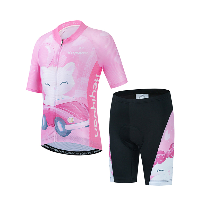 Mountain Biking Shirts - KEYIYUAN çocuklar yol bisiklet forması Set