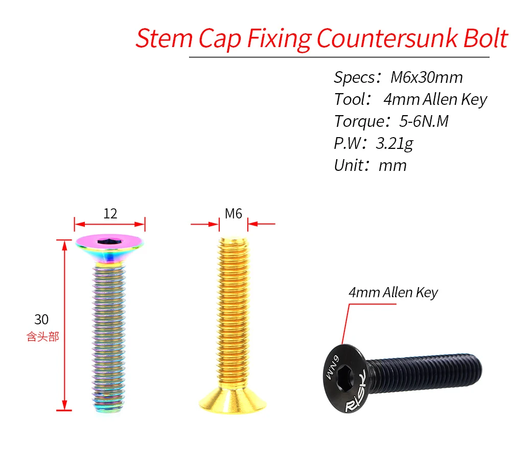 RISK 1 adet M6x30 M6x35 M6x40  - Mountain Biking Hat incelemesi ve fiyatı
