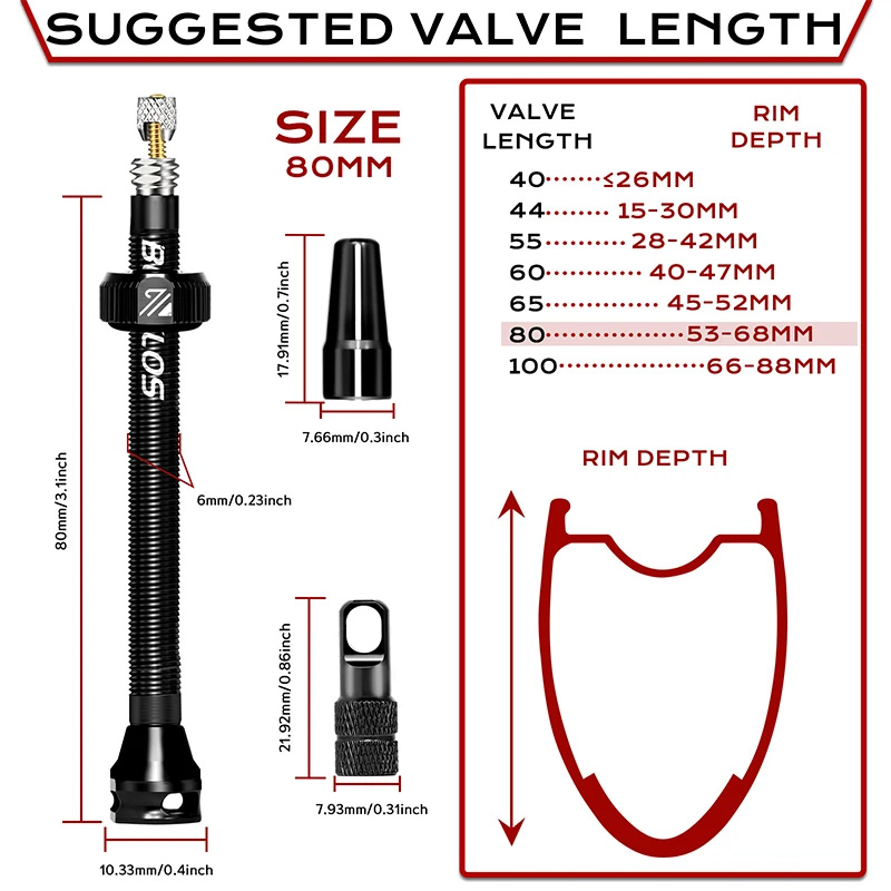 BUCKLOS Bisiklet Tubeless Valf - Tubeless Valve Core incelemesi ve fiyatı