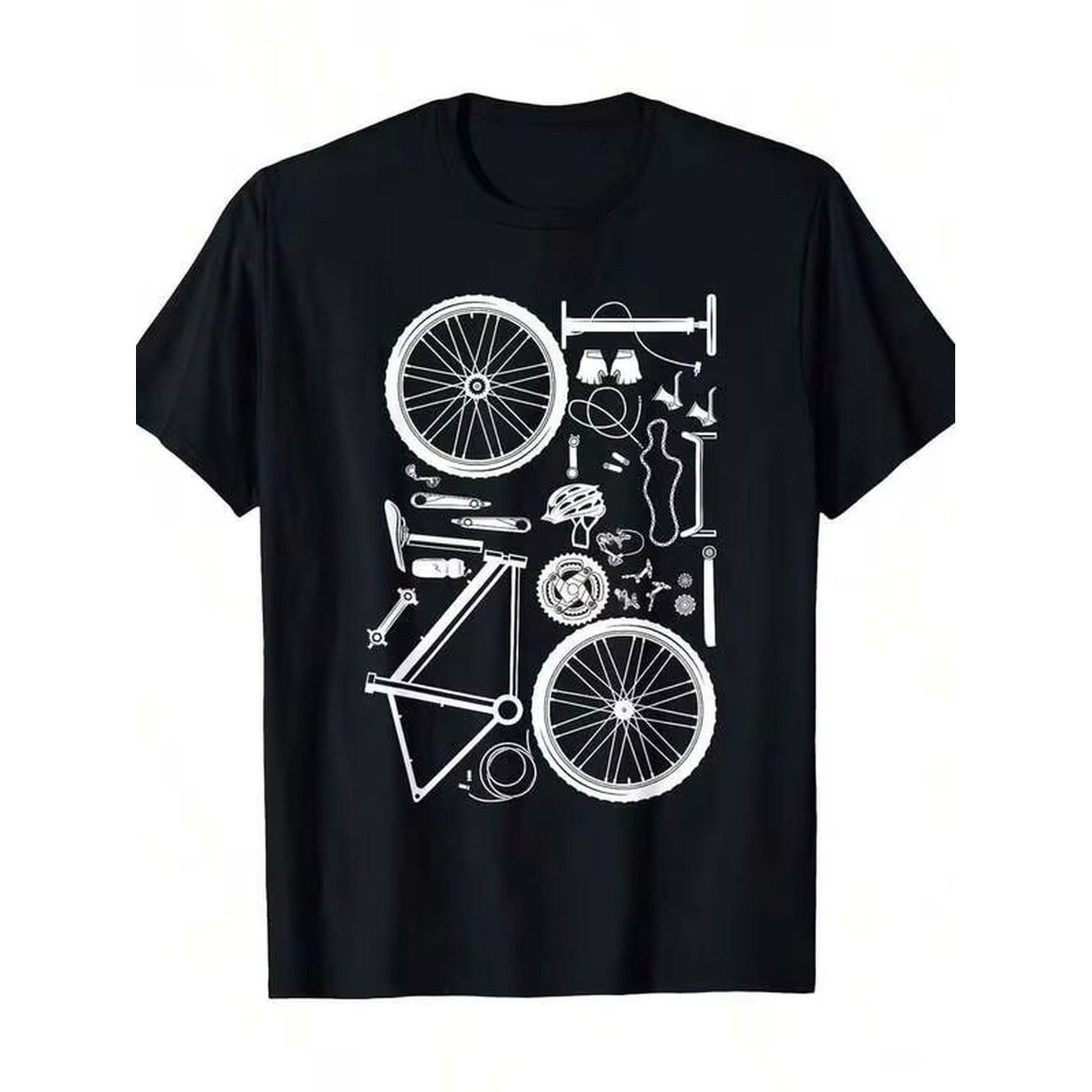 Erkek Siyah Pamuklu Bisiklet T - Mountain Biking Shirts incelemesi ve fiyatı