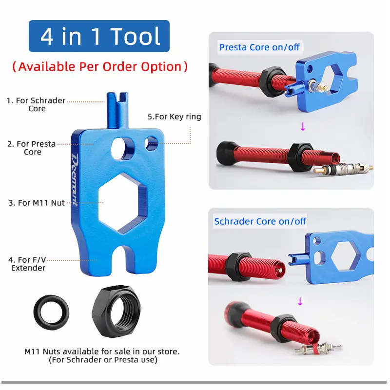 Bisiklet F/V Tubeless Valf 44  - Tubeless Valve Core incelemesi ve fiyatı